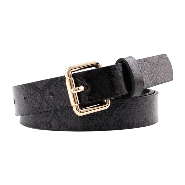 Ceinture en cuir PU vintage