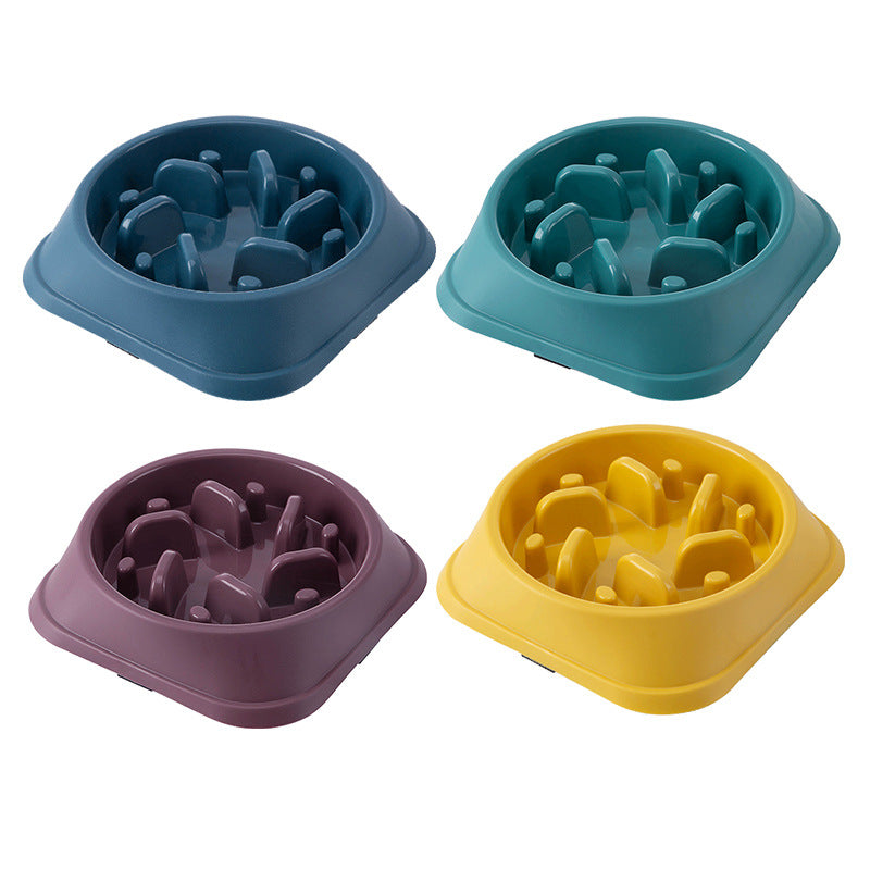 Gamelle anti-étouffement pour chien avec système Slow Food Stop Food pour animaux de compagnie 