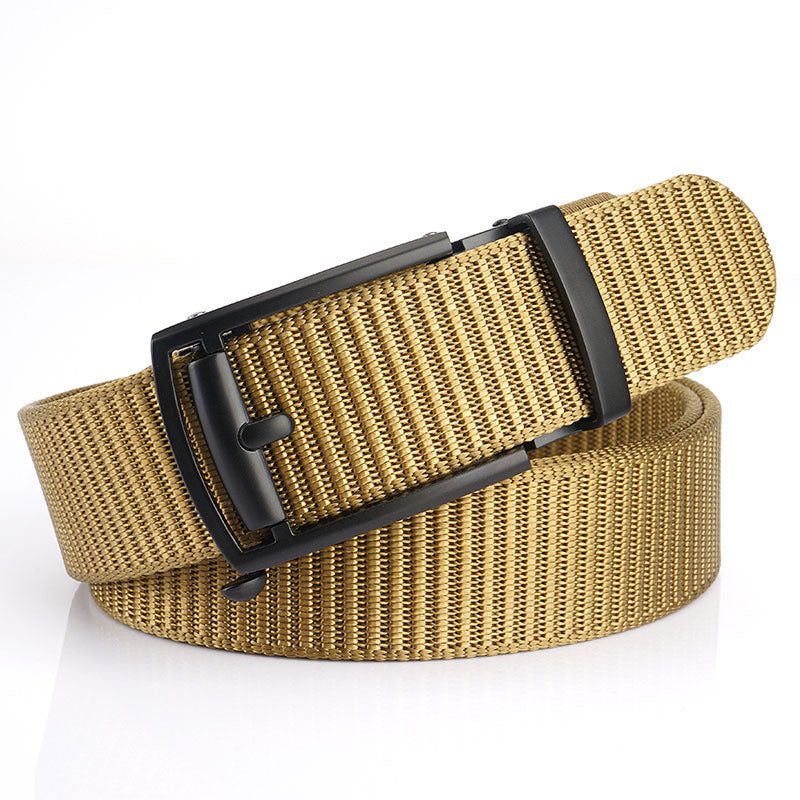 New Toothless Hollow Automatic Buckle Belt Outdoor Leisure Nylon Belt