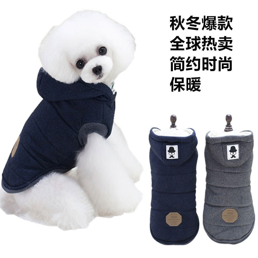 Pet Clothes Dog Clothes Autumn And Winter New Teddy Dog Pet Clothing Two Feet Cotton Clothes