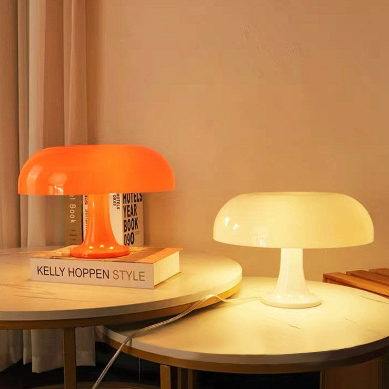 USB Danish Mushroom Table Lamp Simple Living Room Bedroom Bedhead Model Room Decorative Lamp