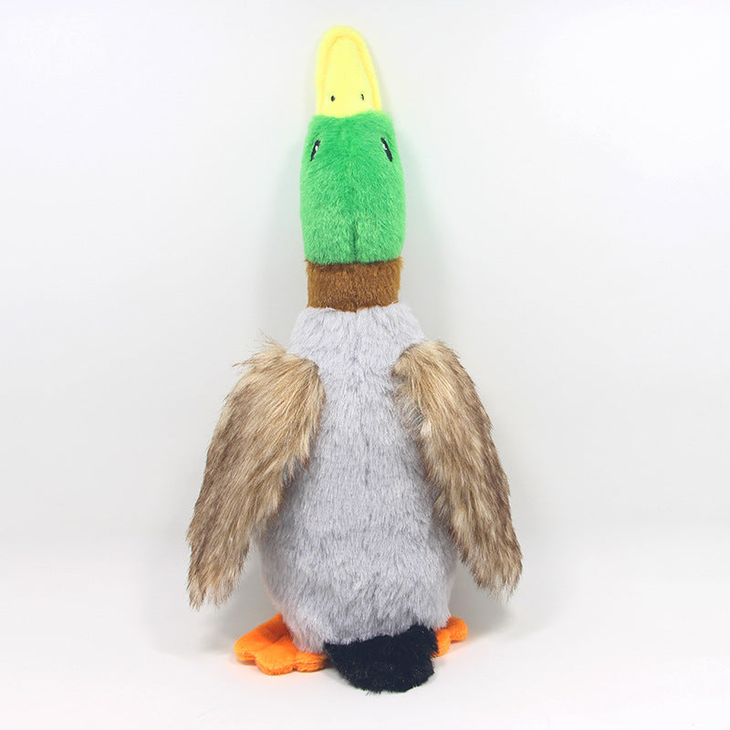 Nouveau jouet pour animaux de compagnie en peluche canard sonore jouet pour chien 28 cm simulation canard sauvage fournitures pour animaux de compagnie