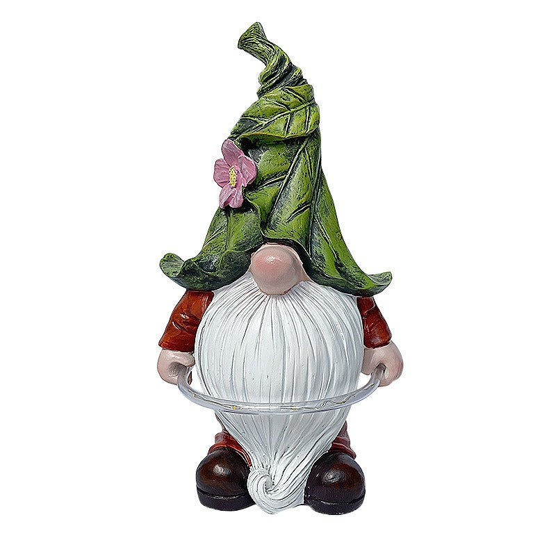 Dwarf Statue Solar Lamp Outdoor Resin Decoration