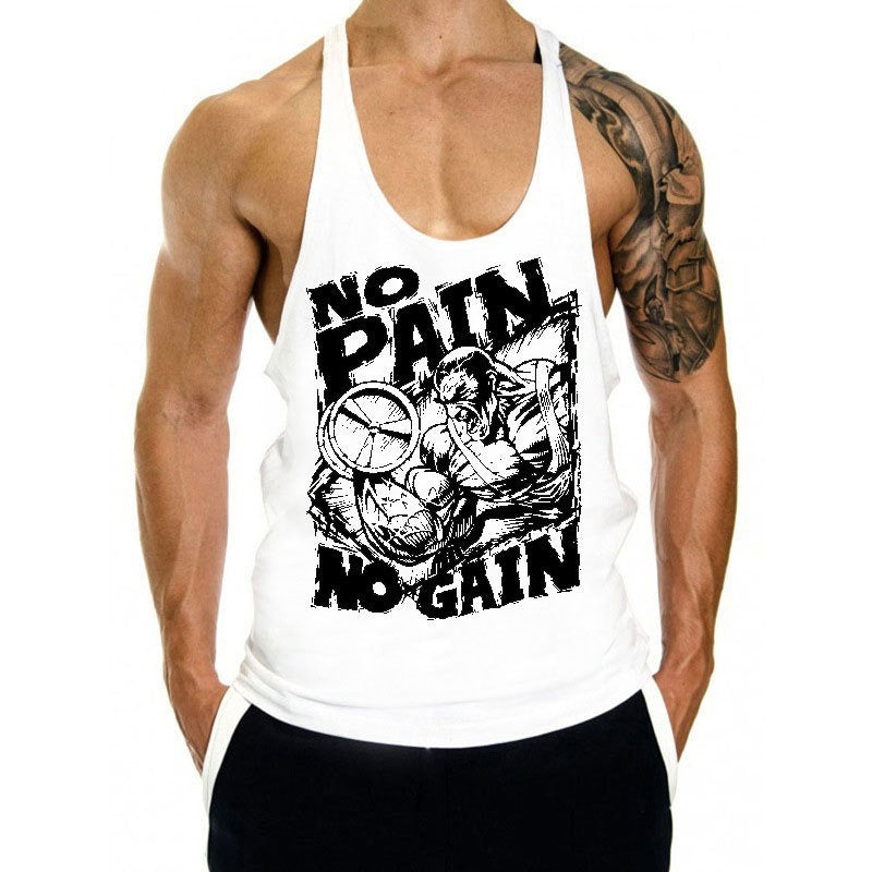 Camiseta sin mangas de fitness sin dolor Qreatrz