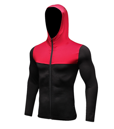 FANNAI Mens Running Jackets Fitness Sports Coat Soccer outdoor Training Gym corset hooded Thin Quick Dry Reflective zipper