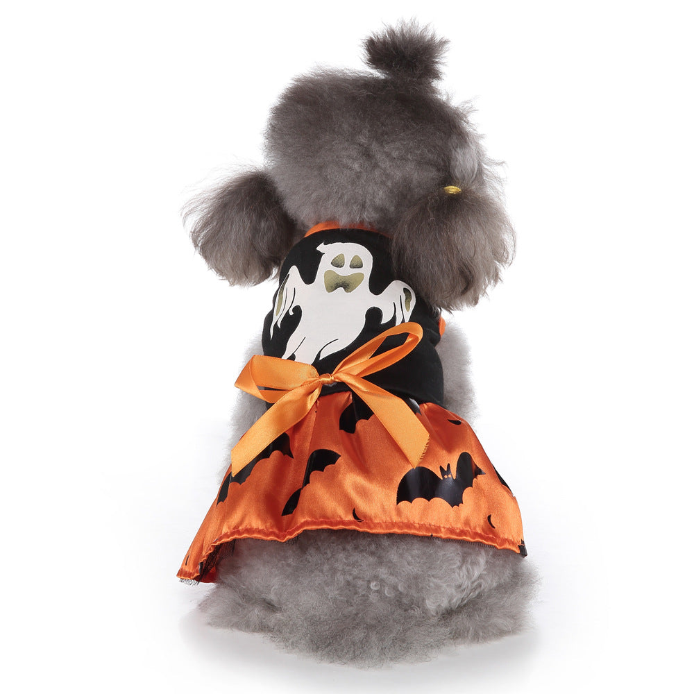 Productos para mascotas de Halloween Ropa para perros Falda de mago Ropa para perros Falda de murciélago Día de Navidad