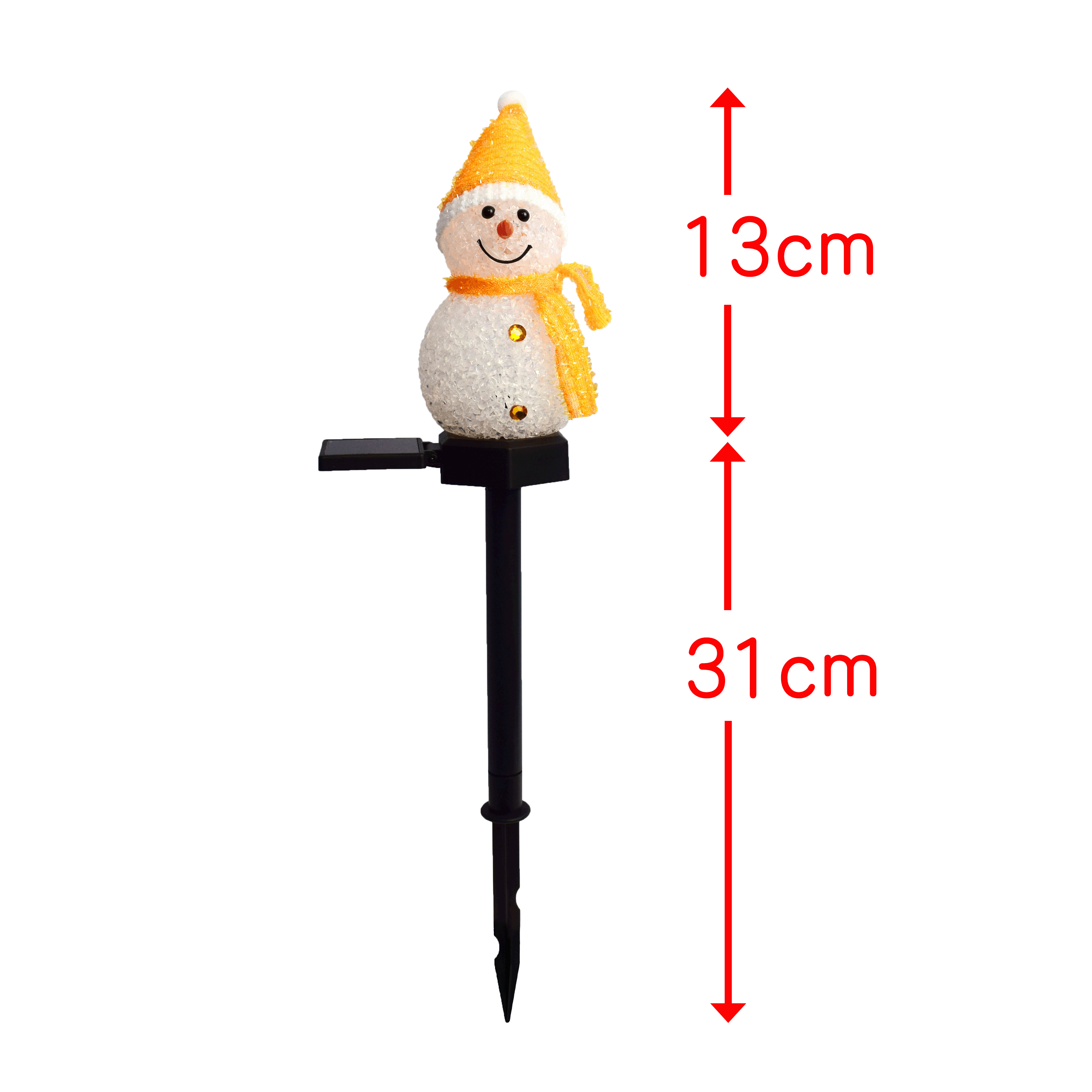 Christmas New Outdoor Solar Snowman Cute Lawn Garden Lamp Modern Garden Landscape Plug Decorative Lamp