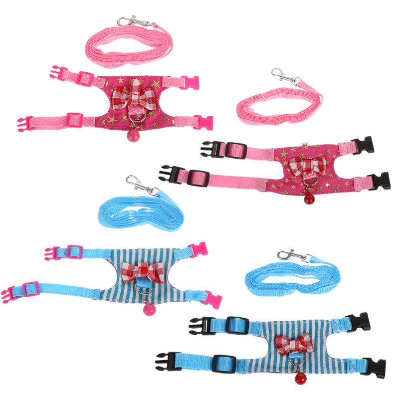 Small Pet Hamster Rabbit Harness Leash Set For Ferret Guinea Pig Small Pet Chest Strap