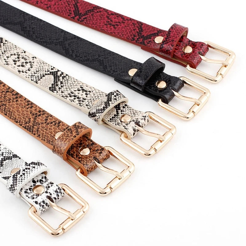 Ceinture en cuir PU vintage