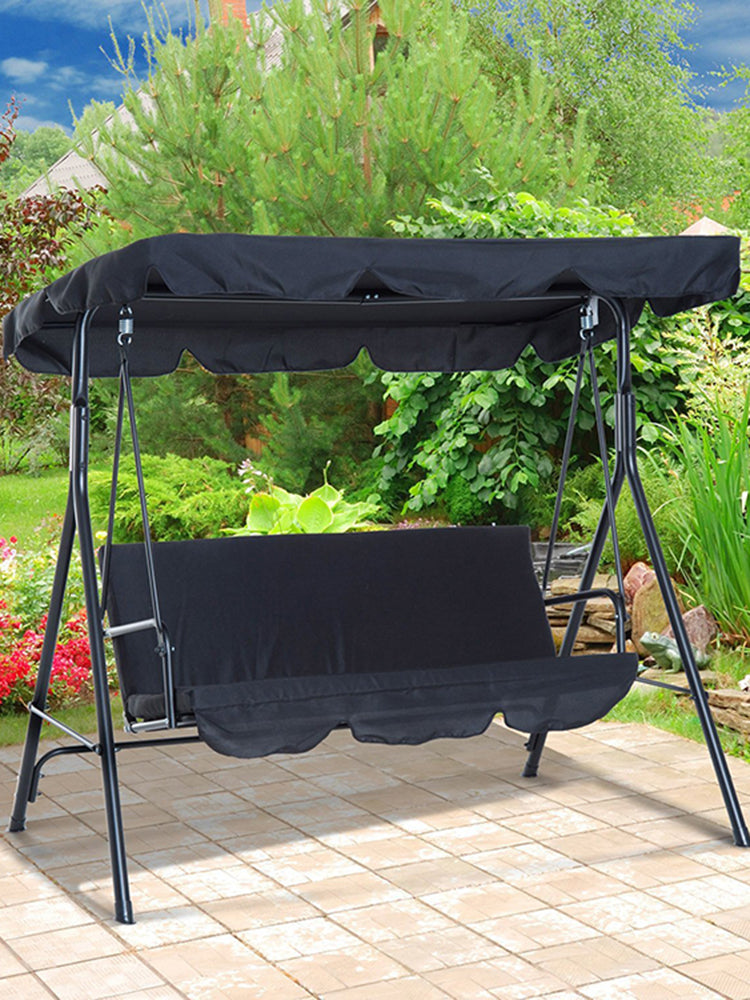 Garden Patio Hanging Chair Cover Waterproof Sun Protection Swing Dust Cover Outdoor Sunshade Swing Cover Set