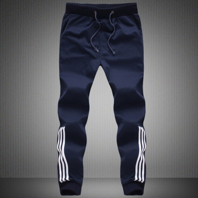 Mens Casual Striped Jogger Pants