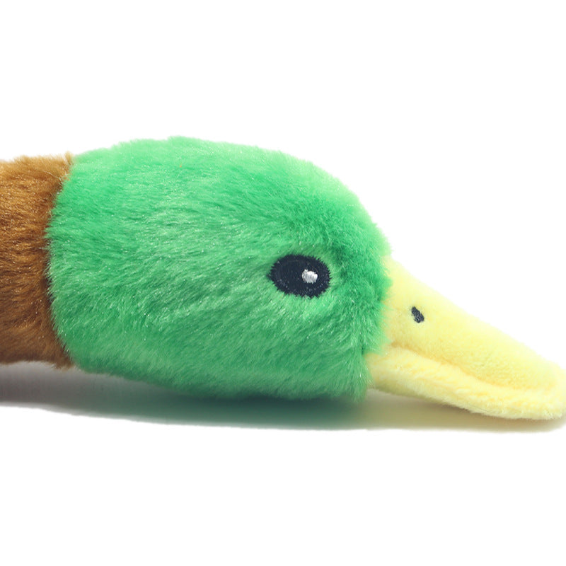 Nouveau jouet pour animaux de compagnie en peluche canard sonore jouet pour chien 28 cm simulation canard sauvage fournitures pour animaux de compagnie