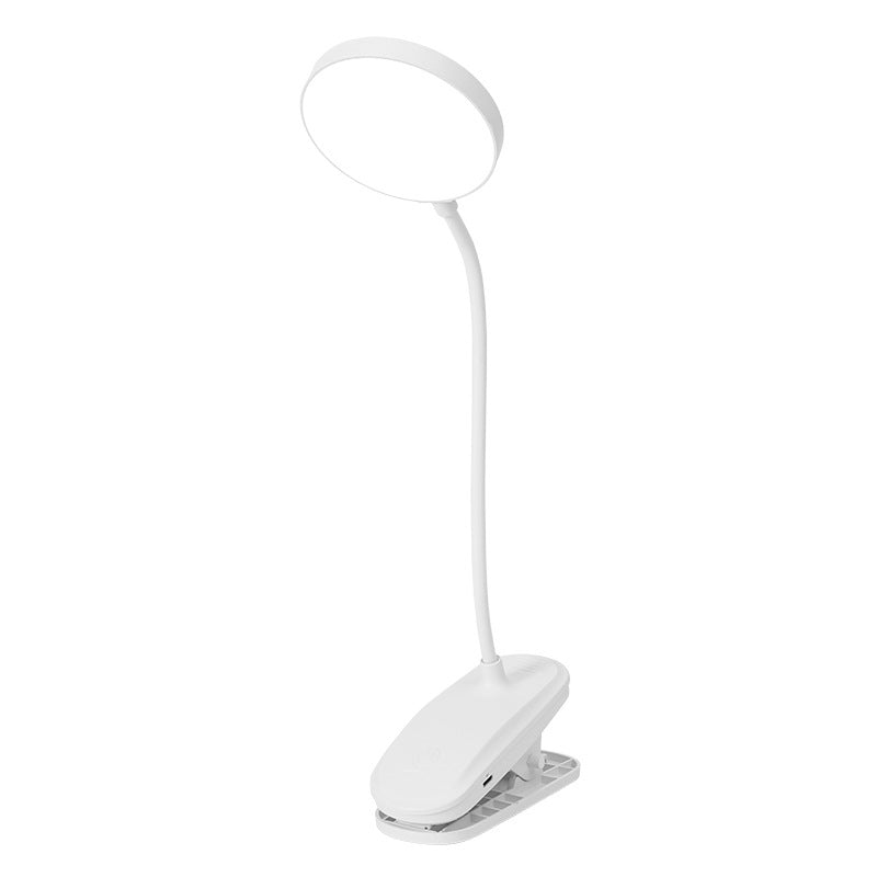 Lampe de bureau à pince pour étude avec dortoir étudiant, lampe de protection des yeux à domicile, lampe de chevet LED rechargeable pour chambre à coucher