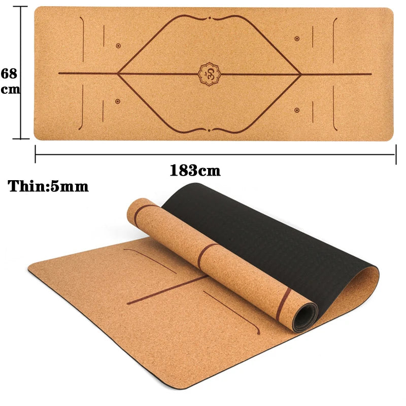 Natural Cork TPE Yoga Mat