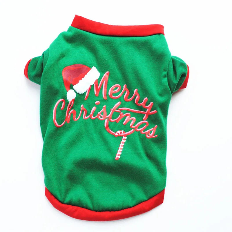 Christmas Dog Clothes Cotton Pet Clothing