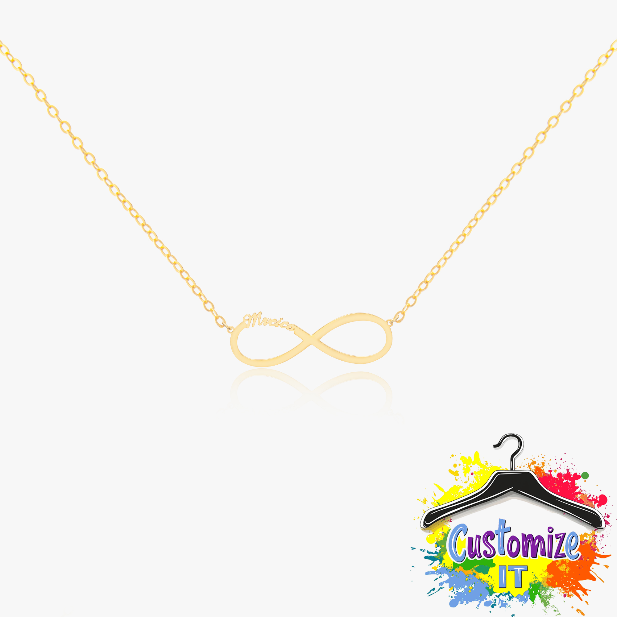 Customizable Infinity Necklace