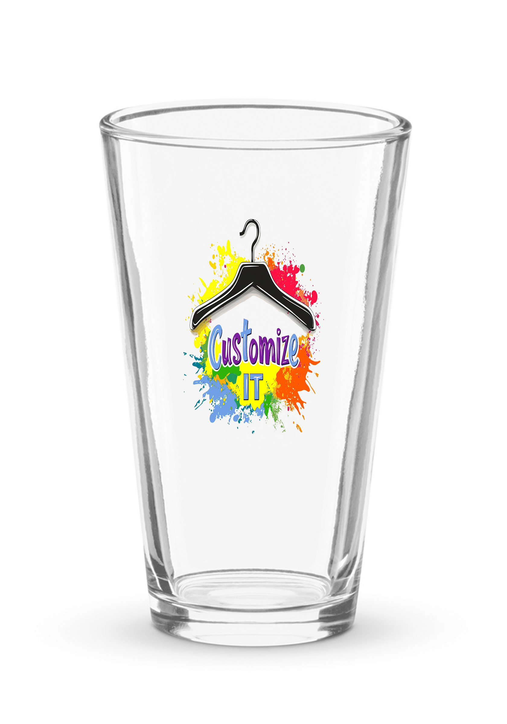 Qreatrz Customizable Shaker Pint Glass (16 oz)