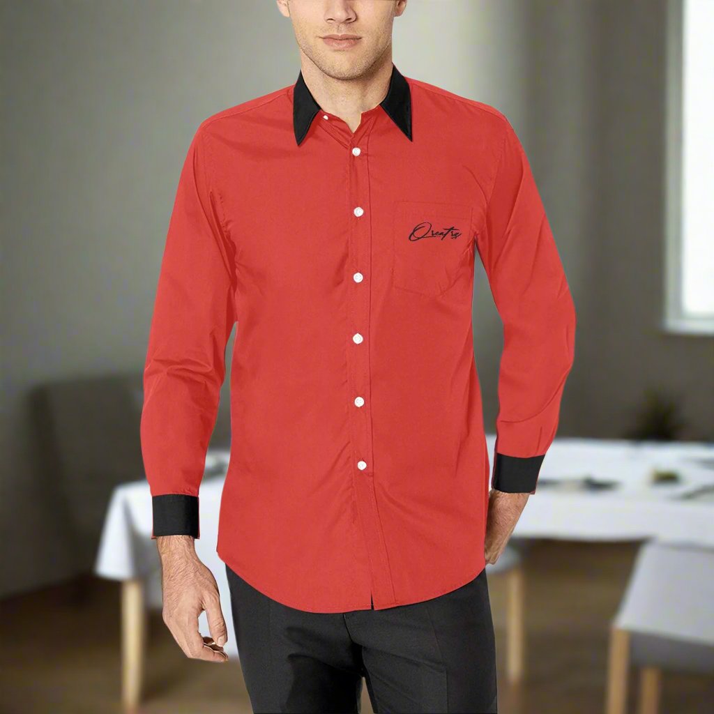 Qreatrz Red/Black Long Sleeve Shirt