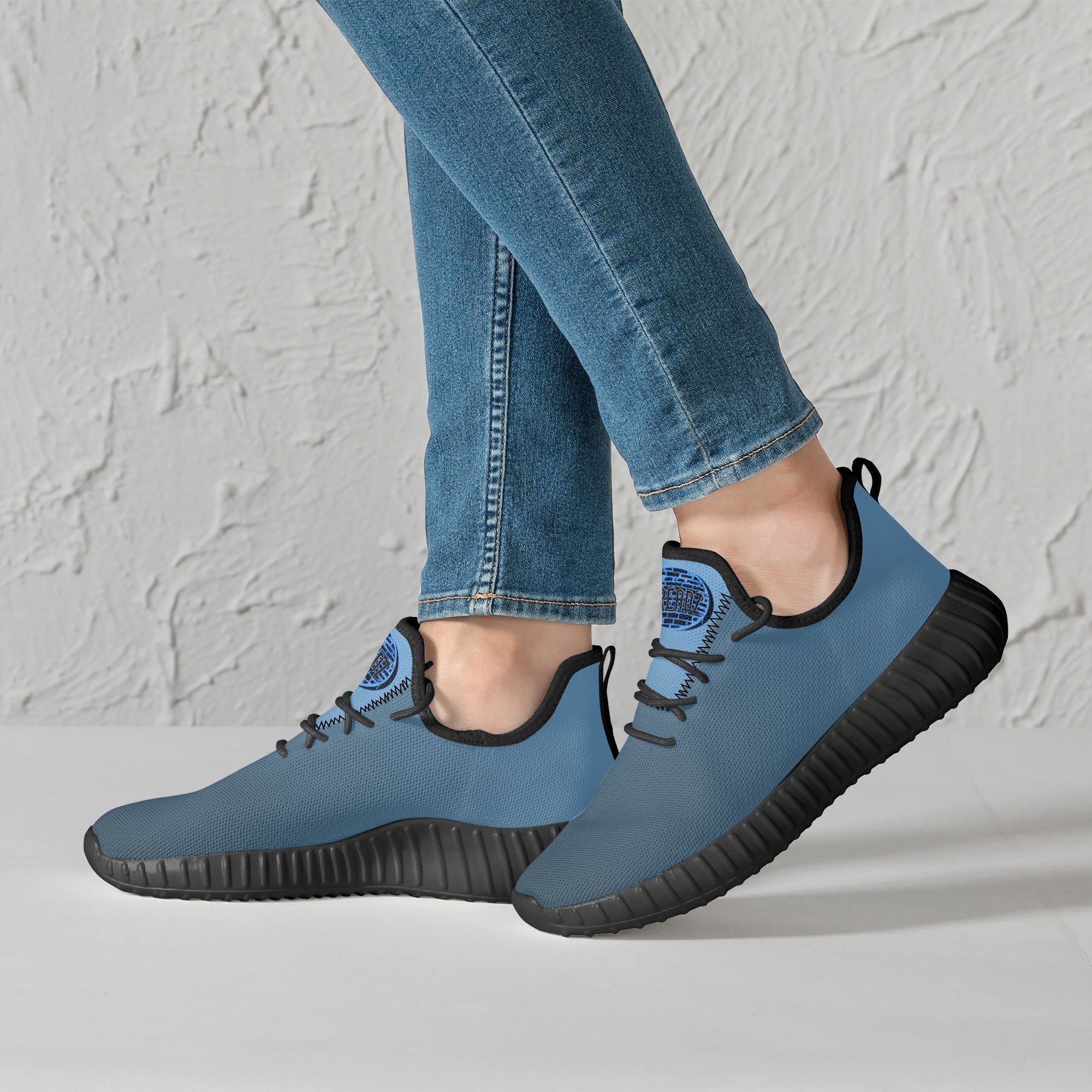 TREADZ Mesh Knit Sneakers Urban Blue by Qreatrz