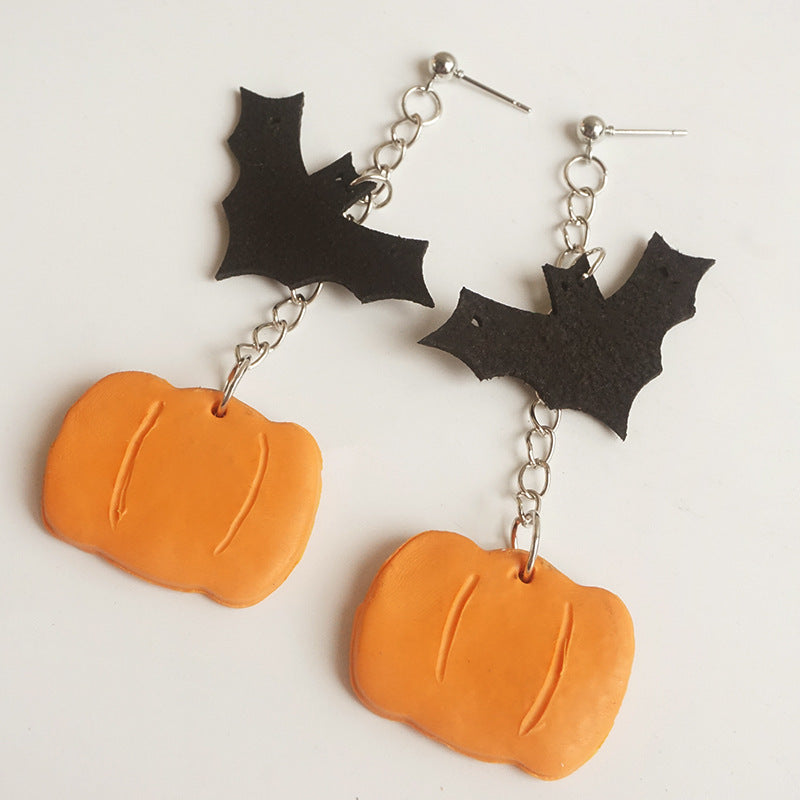 Pendientes colgantes con temática de Halloween