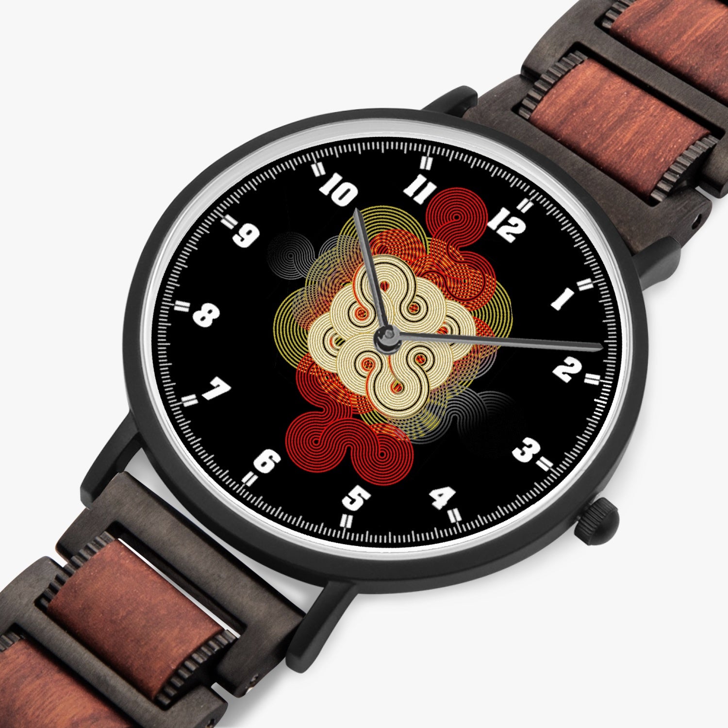 Montre à quartz en bois Ori