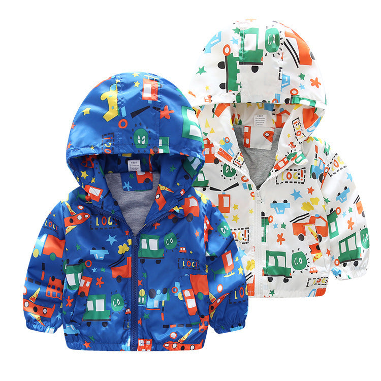 Chaquetas cortavientos para bebés y niños con diseño de avión