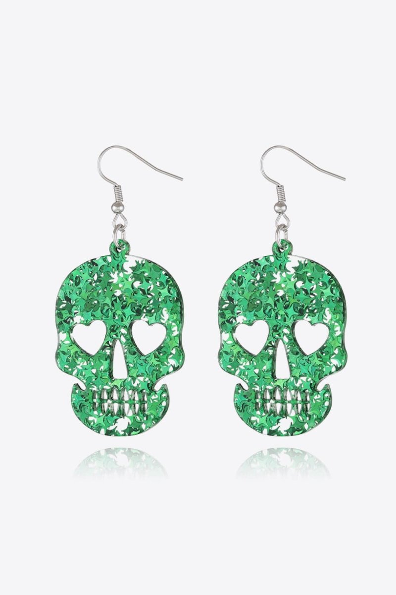 Acrylic Skull Drop Earrings - Qreatrz Fashion and Design LLC