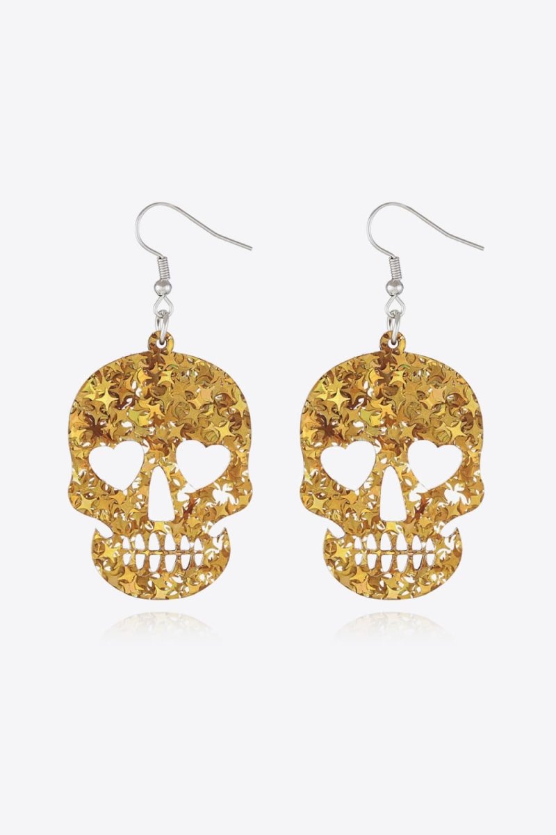 Acrylic Skull Drop Earrings - Qreatrz Fashion and Design LLC