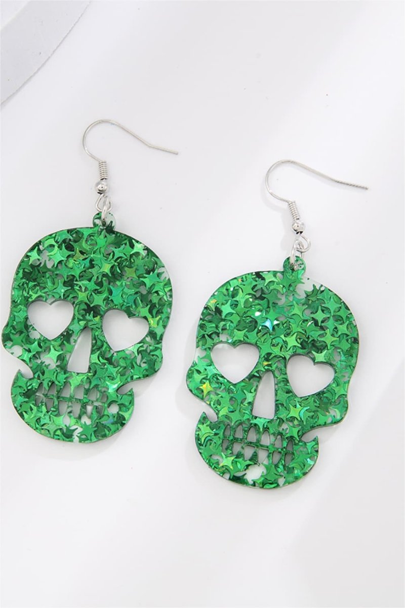 Acrylic Skull Drop Earrings - Qreatrz Fashion and Design LLC