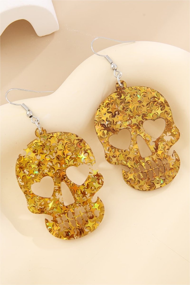 Acrylic Skull Drop Earrings - Qreatrz Fashion and Design LLC