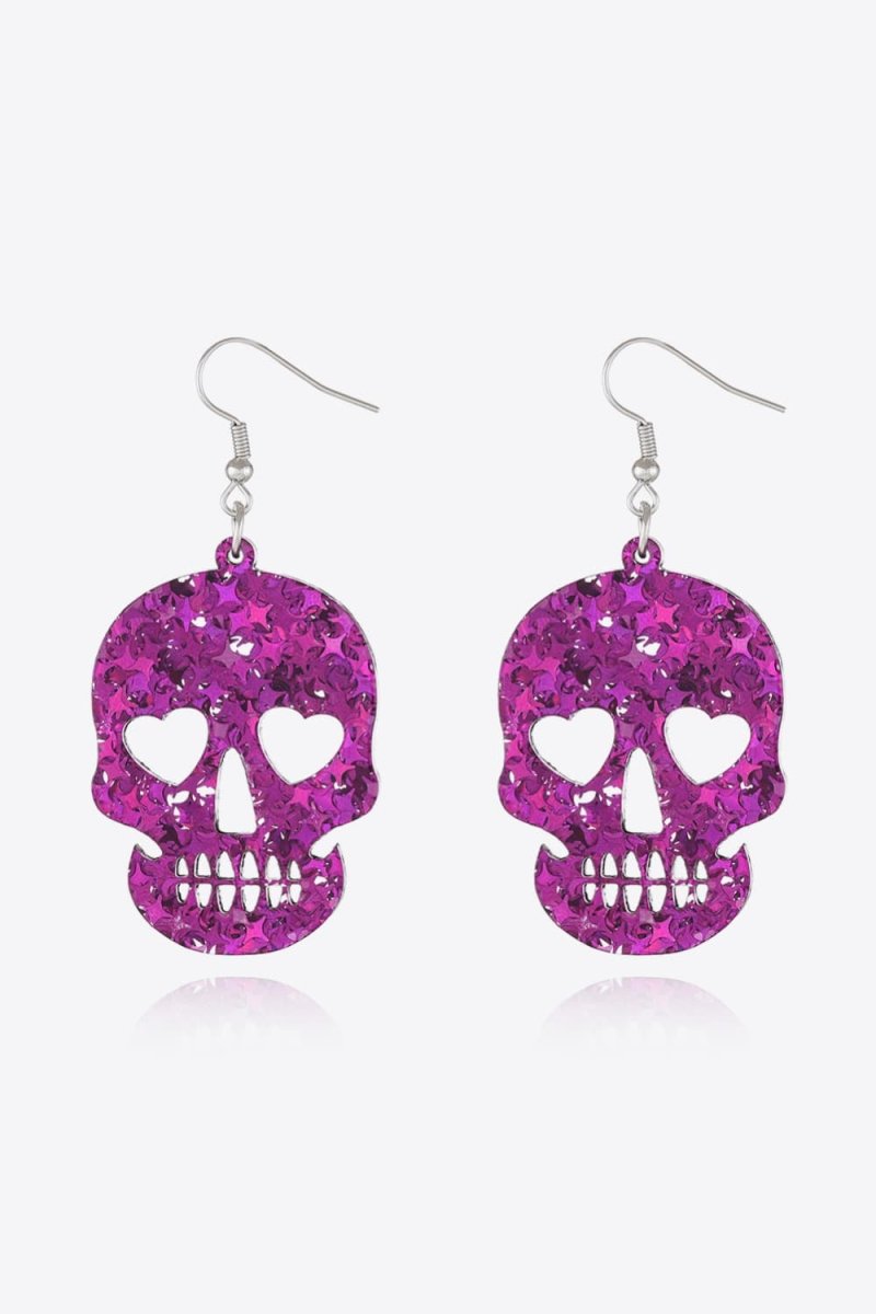 Acrylic Skull Drop Earrings - Qreatrz Fashion and Design LLC