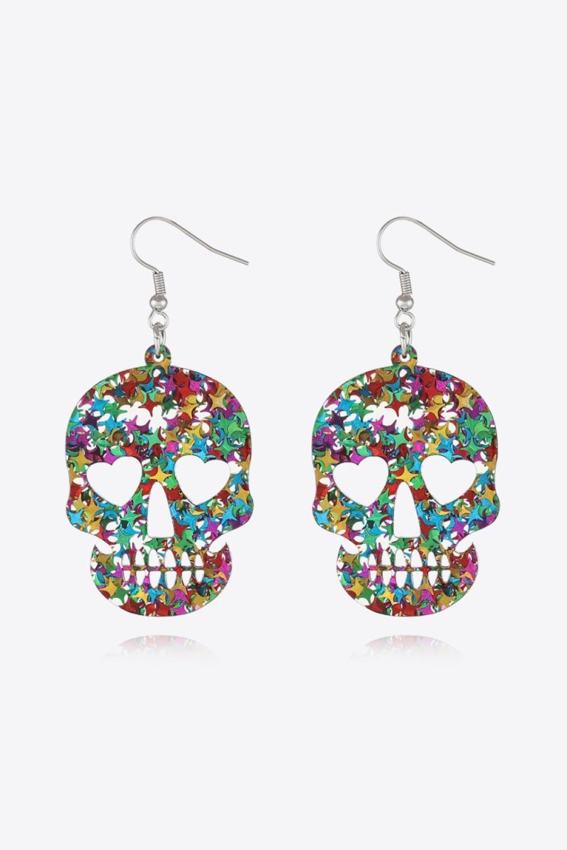 Acrylic Skull Drop Earrings - Qreatrz Fashion and Design LLC