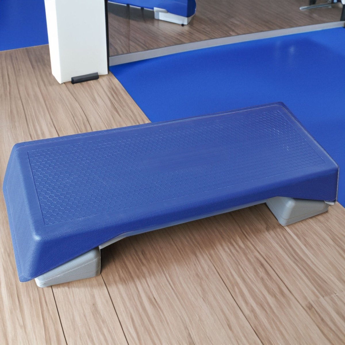 Aerobics Step Platform Height - Adjustable Fitness Equipment Stepper Trainer Exercise Step Platform Sliding Lifting Pad Blue - Qreatrz Fashion and Design LLC