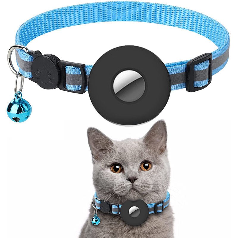 Airtag Cat Collar Airtag Pet Collar With Bell Airtag Reflective Collar - Qreatrz Fashion and Design LLC