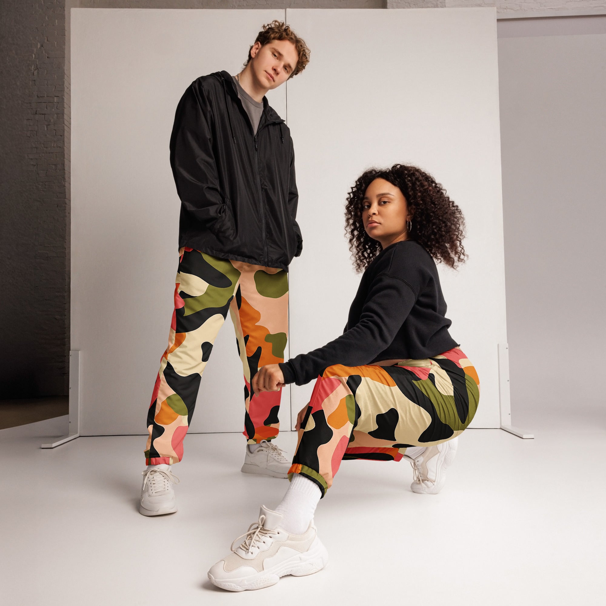 UNITY OVER DIVISION TREADZ PEARLS AND GUNS SAY IT TO MY FACE Unisex track pants