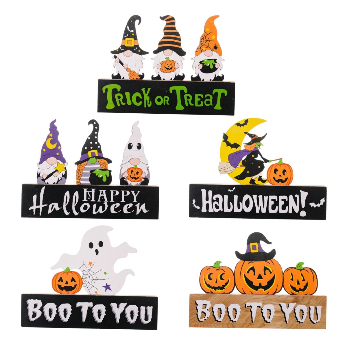 Assorted 2 - Piece Halloween Element Ornaments - Qreatrz Fashion and Design LLC