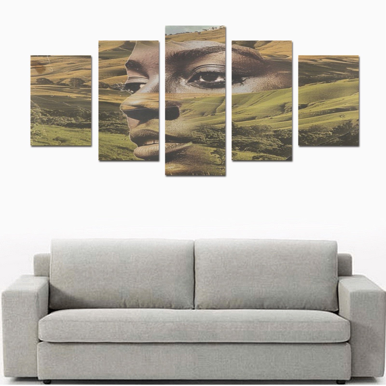 This Land Is Our Land Canvas Wall Art Prints (No Frame) 5-Pieces/Set D