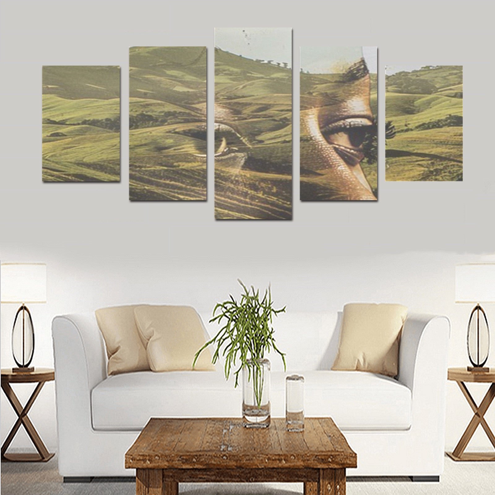 This Land Is Our Land Canvas Wall Art Prints (No Frame) 5-Pieces/Set D