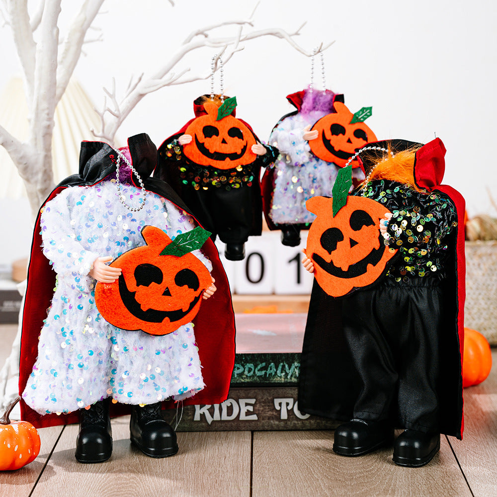 Dos piezas de adornos colgantes de lentejuelas para Halloween