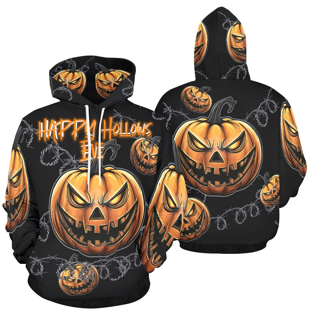 Happy Hollows Eve Men's All Over Halloween Print Hoodie (USA Size)