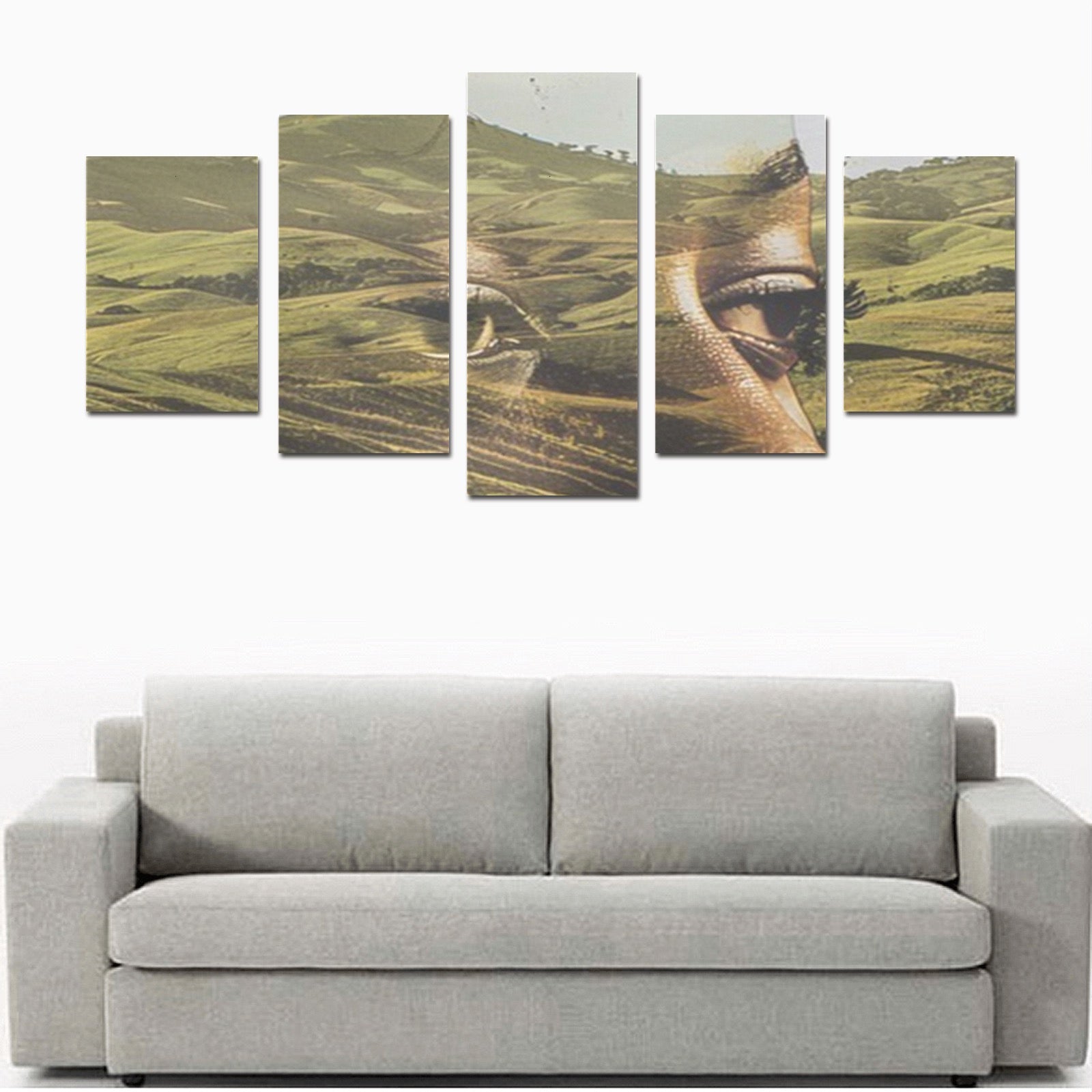 This Land Is Our Land Canvas Wall Art Prints (No Frame) 5-Pieces/Set D