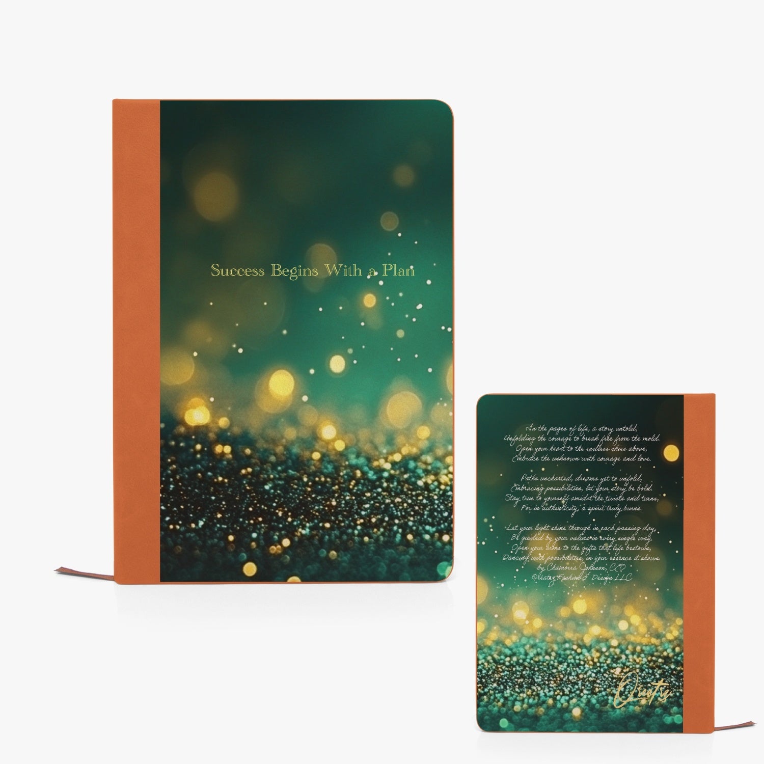 Success Begins With a Plan PU Leather Journal Notebook