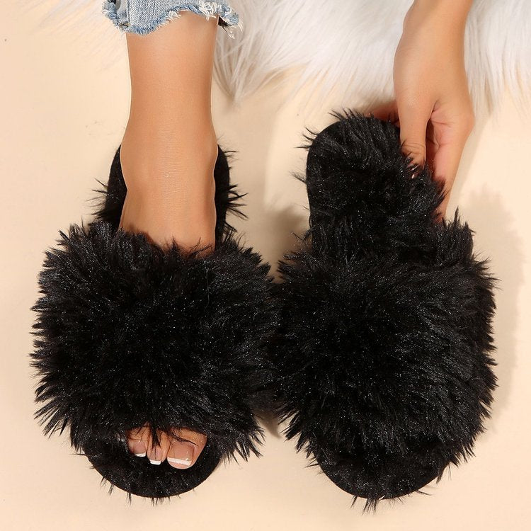 Chaussons Fluffy Tyme pour femme, vêtements d'hiver