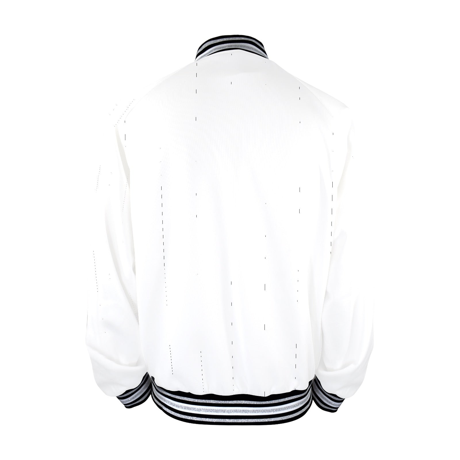 New Custom Unisex Striped Trim Bomber Jacket