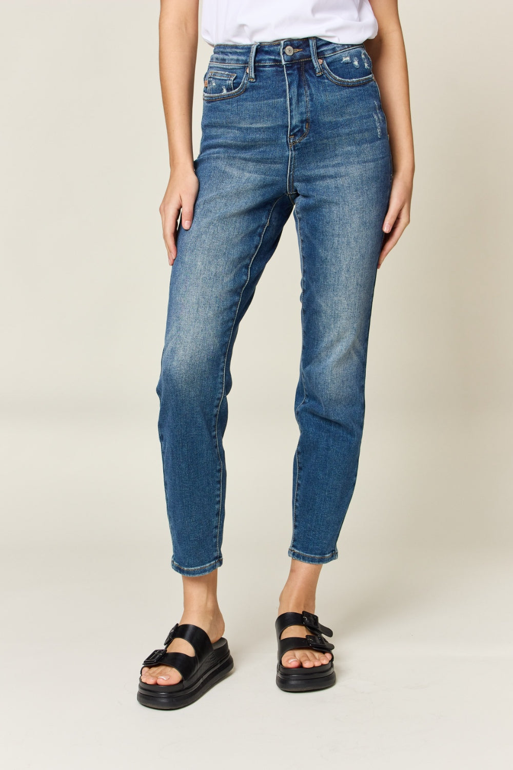 Jean slim taille haute à effet gainant Judy Blue