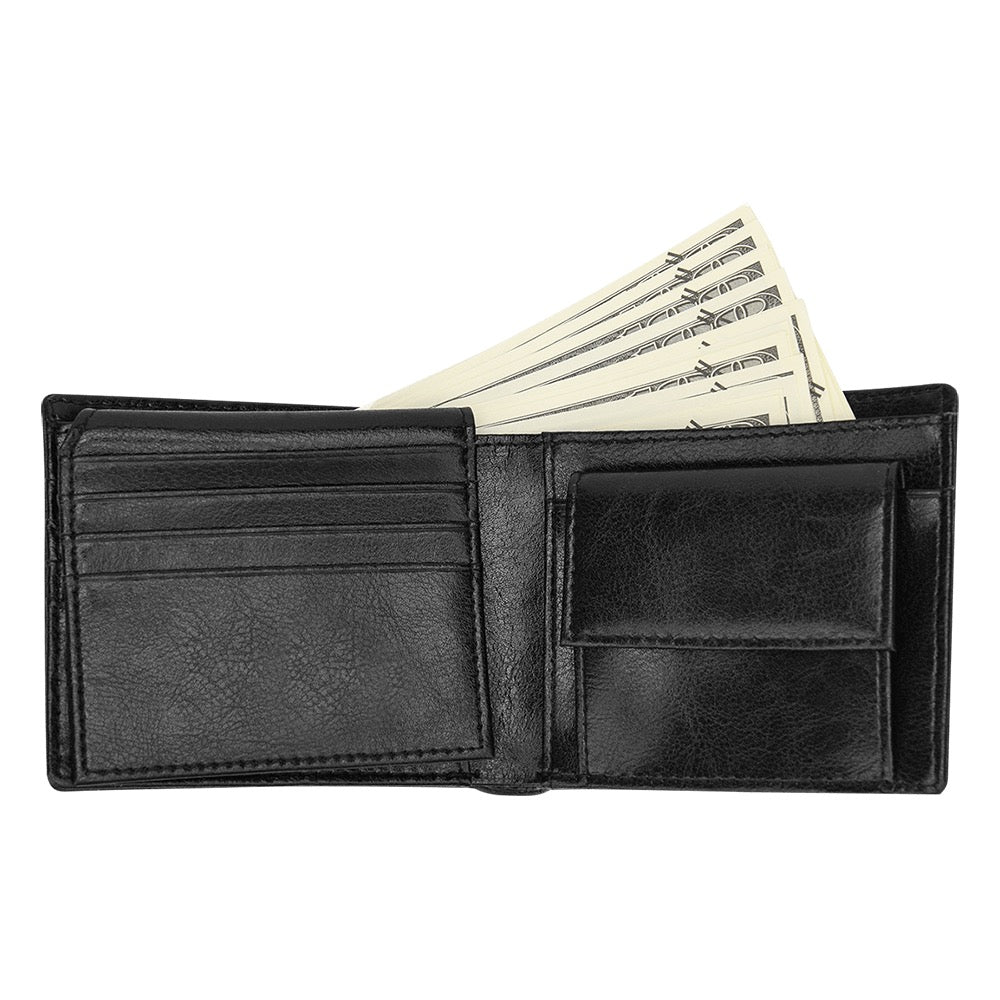 Qreatrz Taking Care of Business Bifold Wallet With Coin Pocket