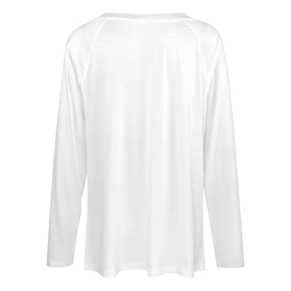 T-shirt ample à manches longues pour femme