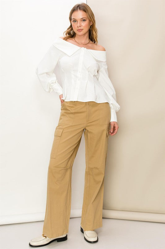 Pantalones cargo de cintura alta Weekend Chiller