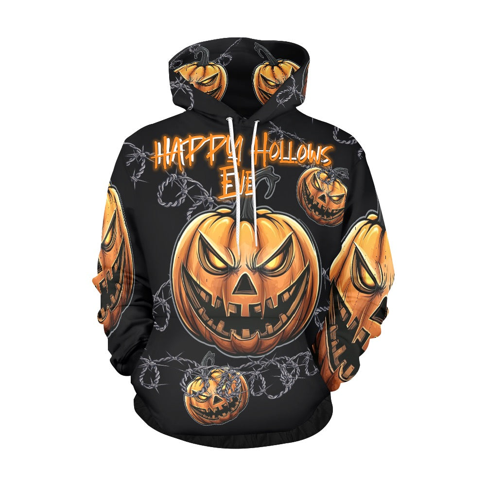 Happy Hollows Eve Men's All Over Halloween Print Hoodie (USA Size)