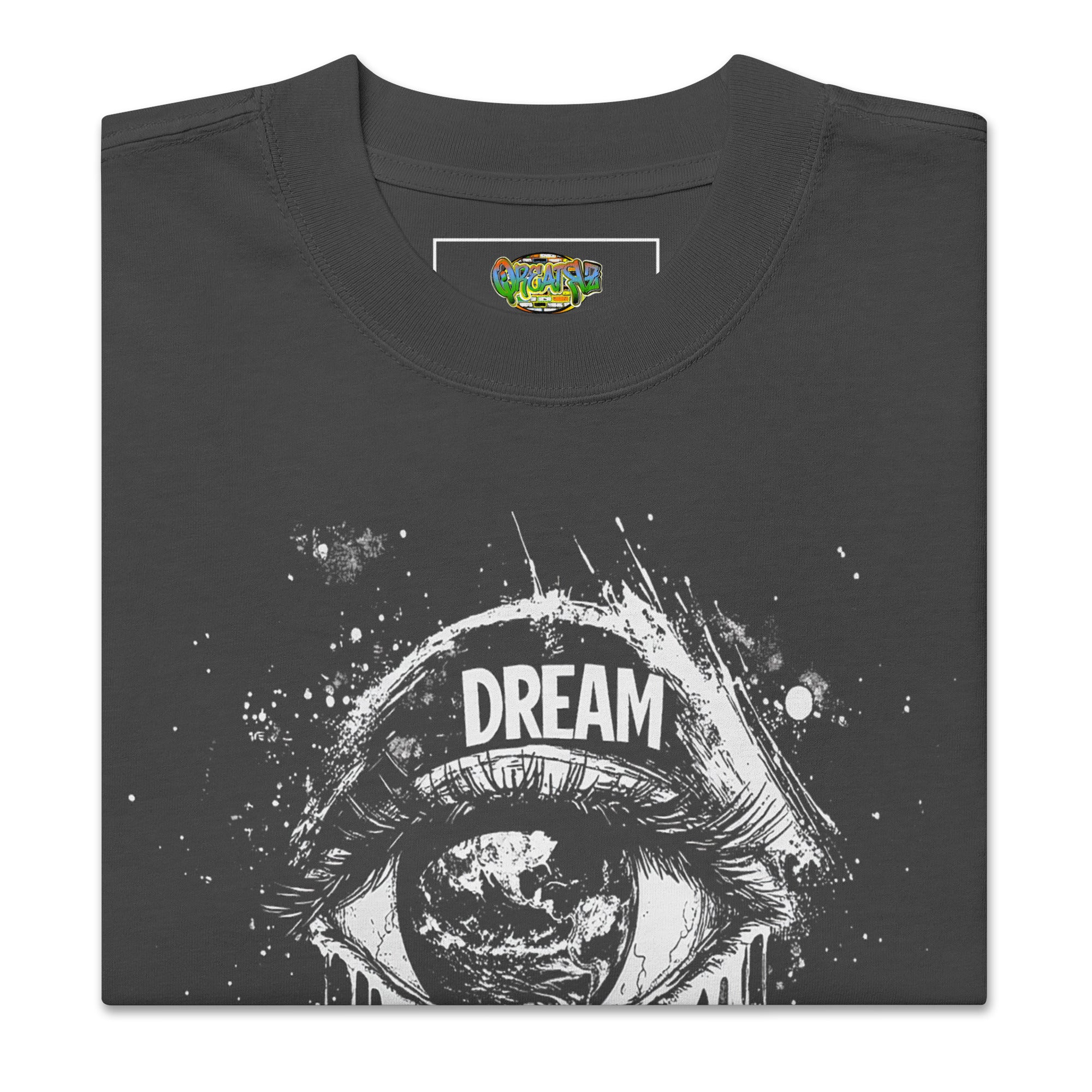 Dream Then Achieve Oversized Faded T-shirt